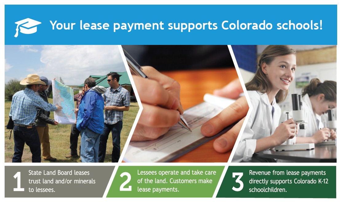 Your lease payment supports Colorado Schools!