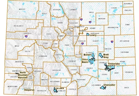 map of colorado that identifying locations of properties with asset management plans